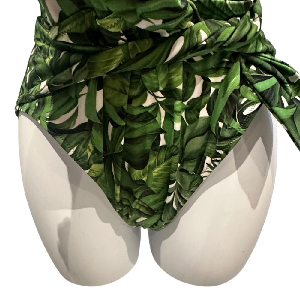 Milly Wrap One Piece Swimsuit Size Medium New with Tags Flawed - Picture 2 of 13